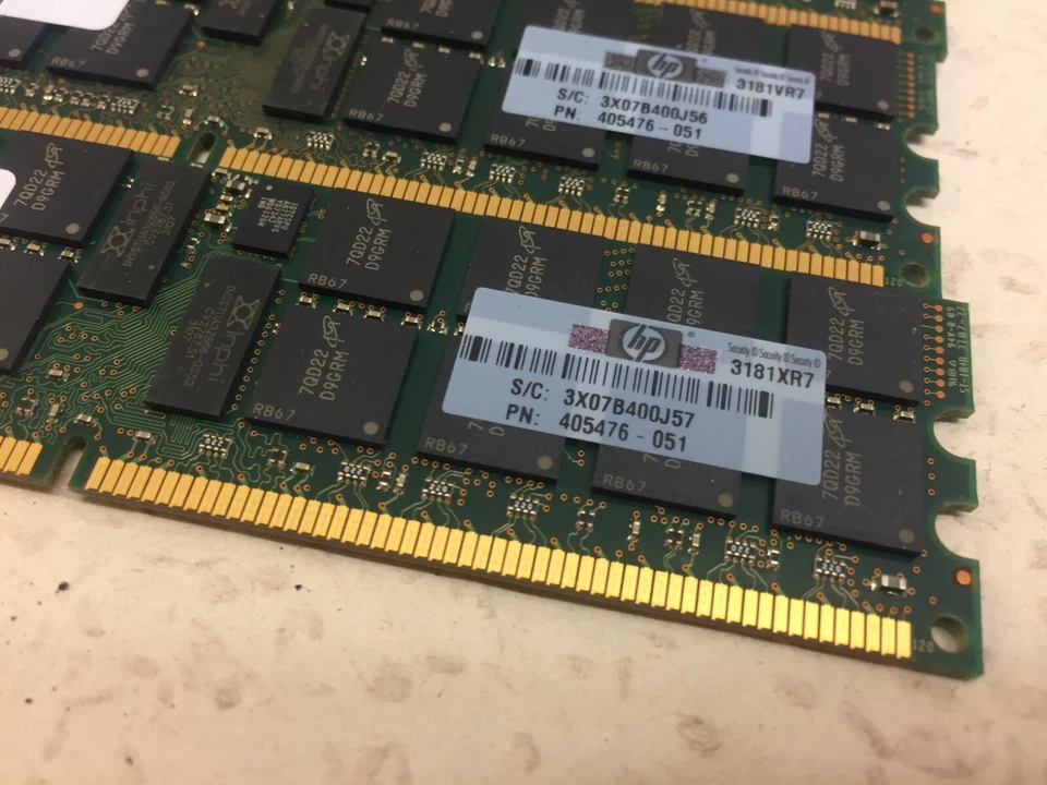 Micron 4x 2gb (8gb) 2Rx4 PC2-5300p-555-12-J0 DDR2 Server RAM MT36HTF2572PY-667D1 - Immagine 2 di 4
