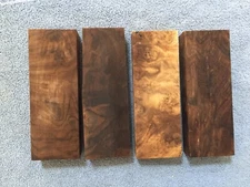 Walnut Burl Crafts Woodworking Turning Blanks  1" x 2" x 6.25"  #1023