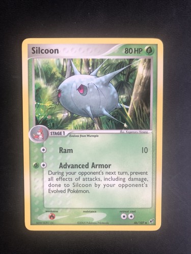 Pokémon TCG Silcoon EX Deoxys 46/107 Regular Uncommon NM - Picture 1 of 6