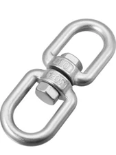 Bonsicoky Heavy Duty M12 304 Stainless Steel Swing Swivel, 360 Degree Rotational