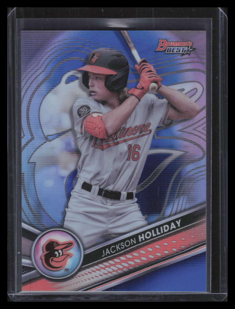 2022 Bowman's Best Top Prospects Blue Refractor Jackson Holliday Rookie 9/150