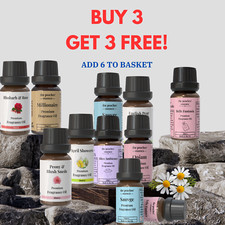 Buy 3 Get 3 Premium Fragrance Oils 10mls (candles ,wax melt, soap, diffusers)