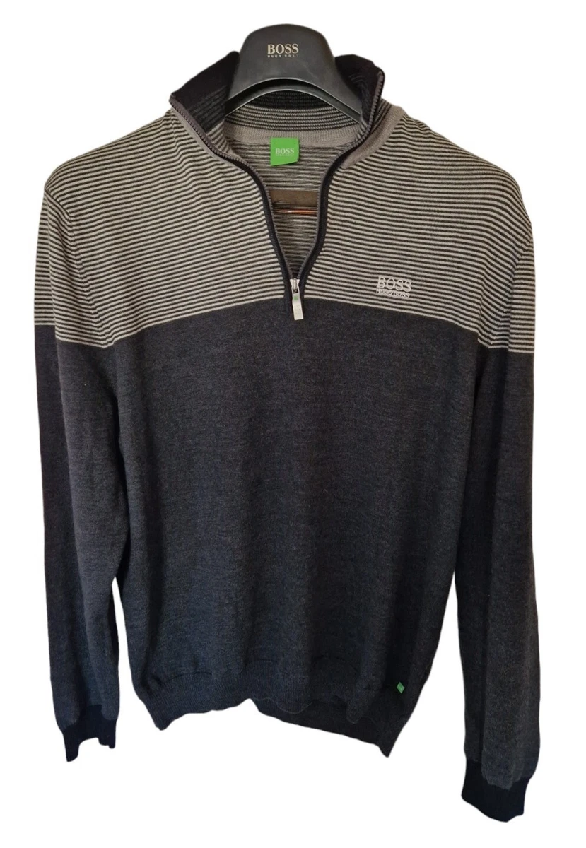 Hugo boss zip golf jumper deals