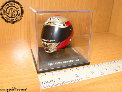 JORGE LORENZO MOTO-GP X-LITE HELMET 1/5 2010 INDIANAPOLIS MOTOR