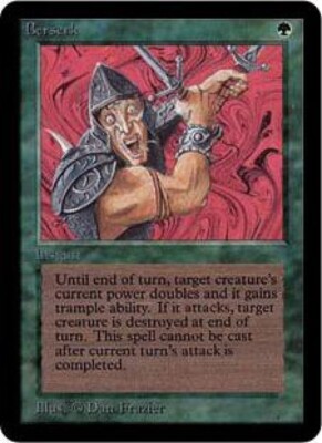 Magic The Gathering Alpha Single Card Uncommon Berserk [Moderately