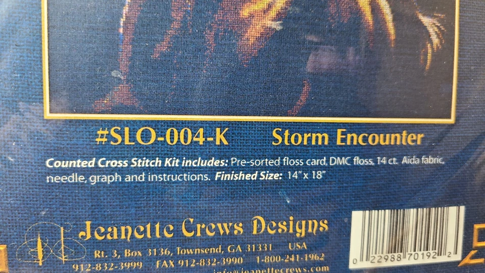 Kustom Krafts STORM ENCOUNTER Horse Counted Cross Stitch Kit SLO-004-K (K3) - Image 2 of 3