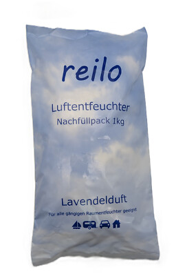 10x 1kg Nachfüllpack Lavendelduft Raum- Luftentfeuchter Granulat im Vliesbeutel