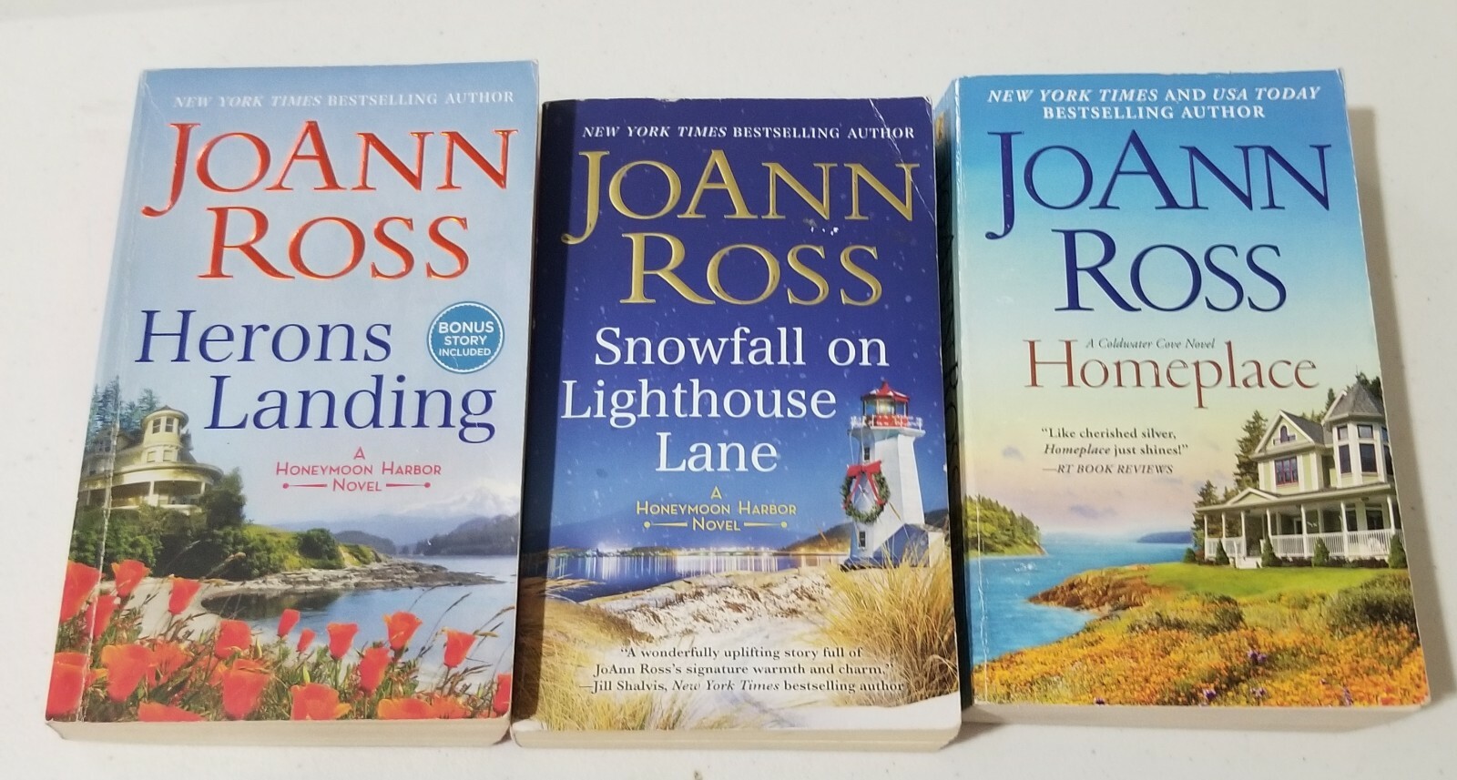 lot of 3 JoAnn Ross Heron's Landing/Homeplace/Snowfall on Lighthouse Lane PB eBay