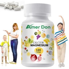 Height Growth Calcium Vitamin D3 Caps Natural - Promote Bone Growth 120 Capsules