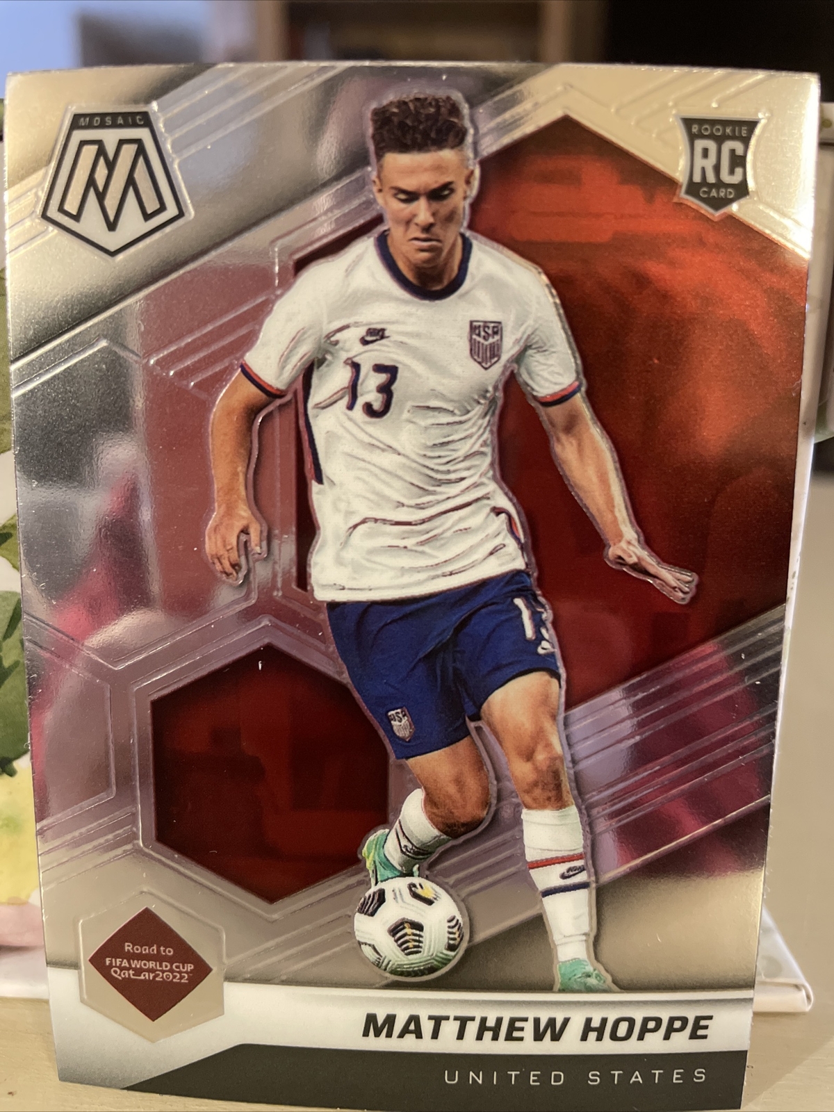2021-22 Mosaic Road to World Cup Base #103 Matthew Hoppe - United States Rookie