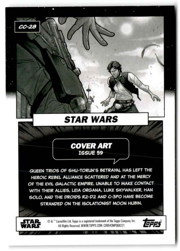 2023 Topps Star Wars Star Wars Issue 59 #CC-28 Comic Covers Insert - Picture 2 of 2