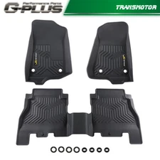 Fit For 18-2024 Jeep Wrangler JL All Weather 4 Door Floor Mats Liners TPE Black