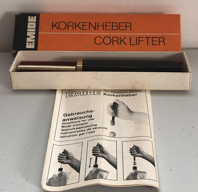 Vintage Emide Korkenheber Cork Lifter/ Locktite Bottle Stopper & Opener