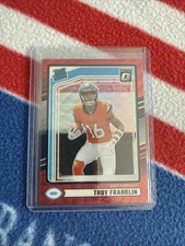 2024 Panini Donruss - Rated Rookie Optic Red Pandora #338 Troy Franklin (RC)