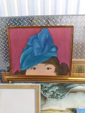 Painting of Lady in hat