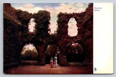 Reading Abbey Ruins Berkshire England Raphael Tuck Oilette Postcard