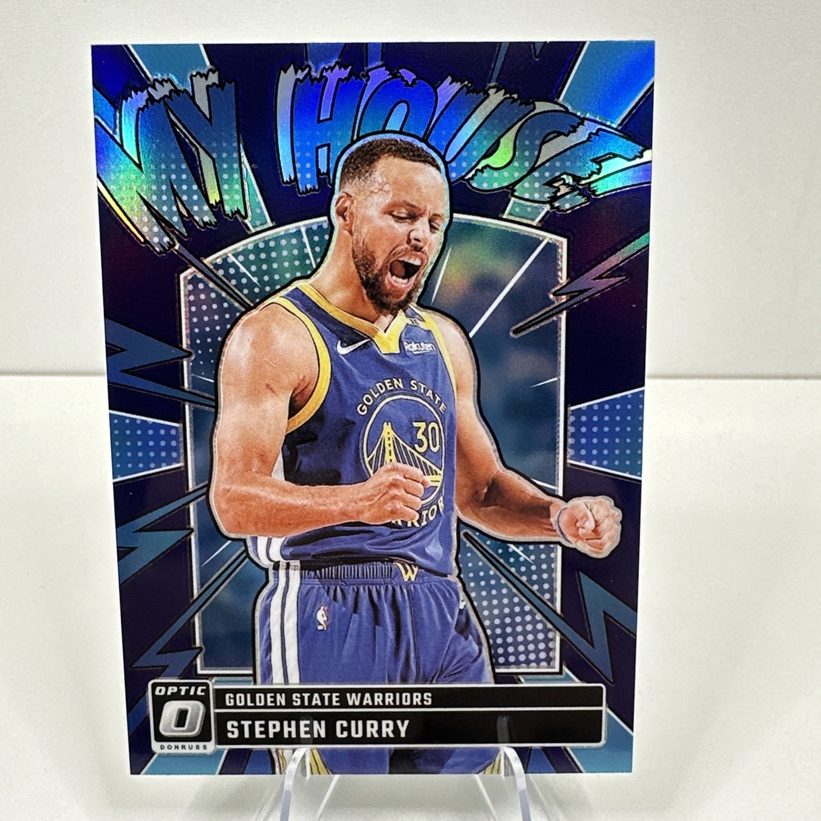 STEPHEN CURRY 2024-25 Donruss Optic My House Purple Prizm #17 Warriors
