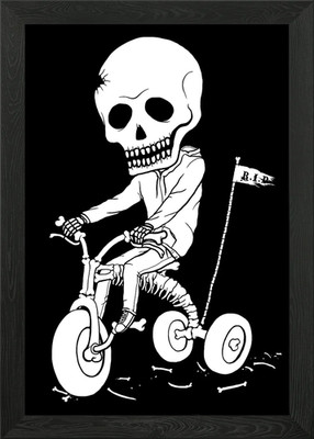 Death Kid Bone Ride Gerahmtes Wandbild Poster Leinwanddruck Bild