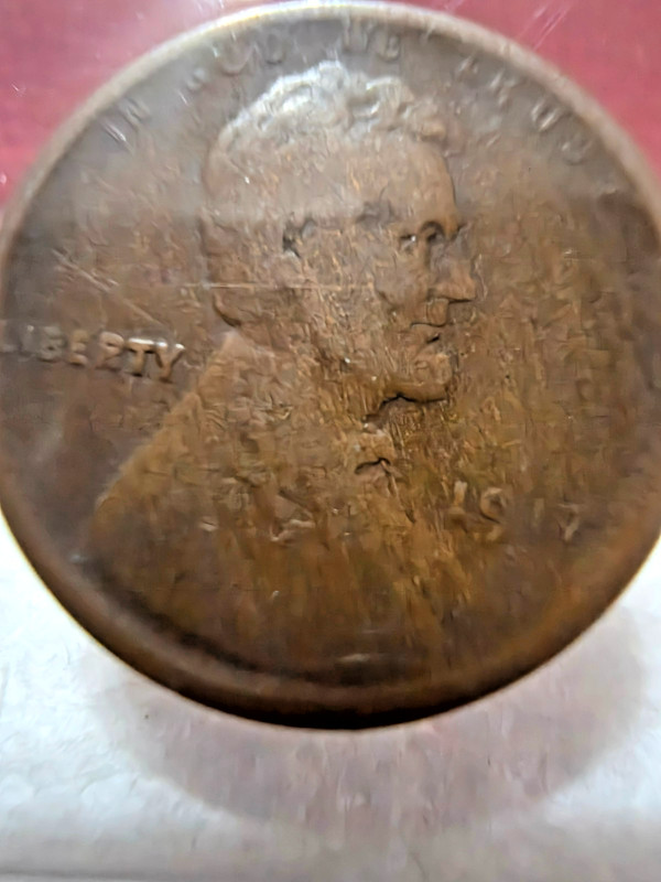 1917 S Lincoln Wheat Cent FINE - VERY FINE Condition Circulated Copper 1c Penny