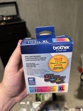 Genuine OEM Brother LC103CL XL 3PACK High-Yield Ink Cyan Magenta Yellow NEW