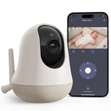 nooie 2K Smart WiFi Baby Monitor with Camera and Audio, Smartphone App