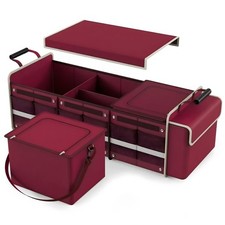 Large Trunk Organizer for SUV with Premium Portable Cooler Bag, Car Organizer...