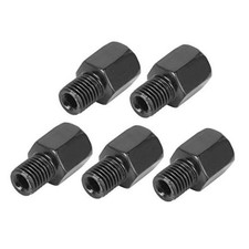 5pcs 10mm LH to 10mm RH Black Motorcycle Rearview Mirrors Adapter Bolt Screw