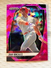 2025 Panini Prizm Juan Gonzalez #184 Pink Ice Prizm