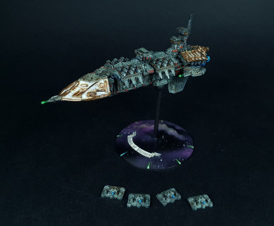 Battlefleet Gothic Vengeance/avenger Grand Cruiser Painted Magnetised