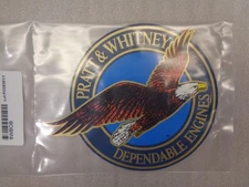 PRATT & WHITNEY AIRCRAFT ENGINE DECAL 28714-4 NEW (LAST ONE)