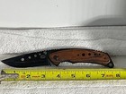 Folding Knife, Pocket, Black Steel, Wood handle 7.5"  Pocket — photo 3
