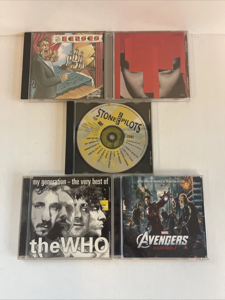 KANSAS~THE BEST OF, GARBAGE~BLEED LIKE ME, STP~CORE,THE WHO~MY GENERATION CD LOT Foto 2 de 4