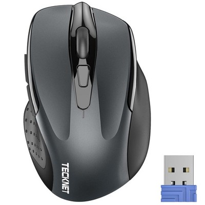 TECKNET Wireless Mouse, 2.4G Ergonomic Optical Mouse, Computer Mouse for Lapt...