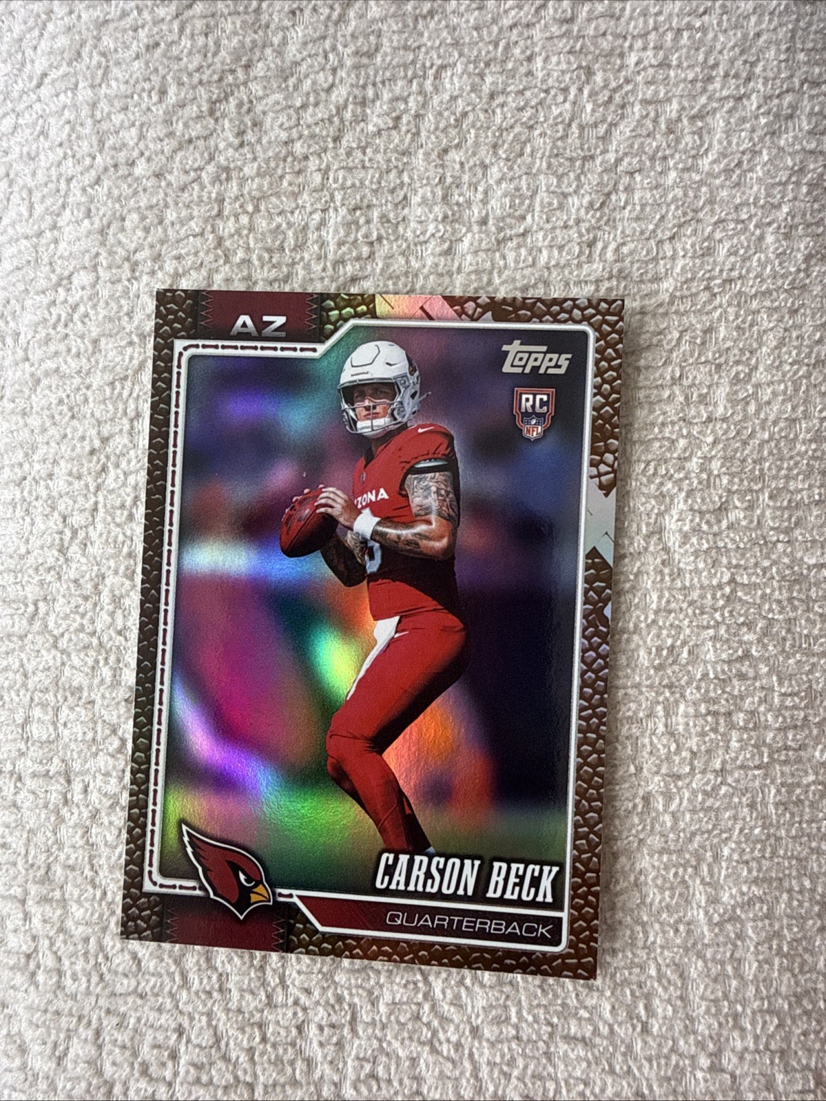 🪶Topps 2026 Carson Beck #305 Rookie RC Leather Border Arizona Cardinals