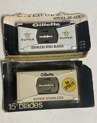 Gillette Super Stainless Razor Blades New Old Stock
