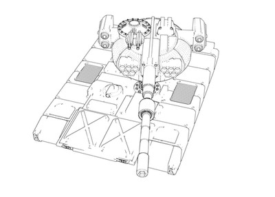 Po II Heavy Tank | 6mm 1:285 Scale Vehicle | Battletech Miniature