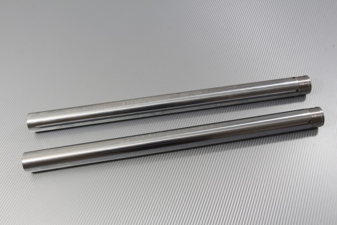 Paire de tubes de fourche SPR en acier chromé pour Suzuki SV650 SVS