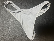 Women s White Solid Thong/String Panties Regu...
