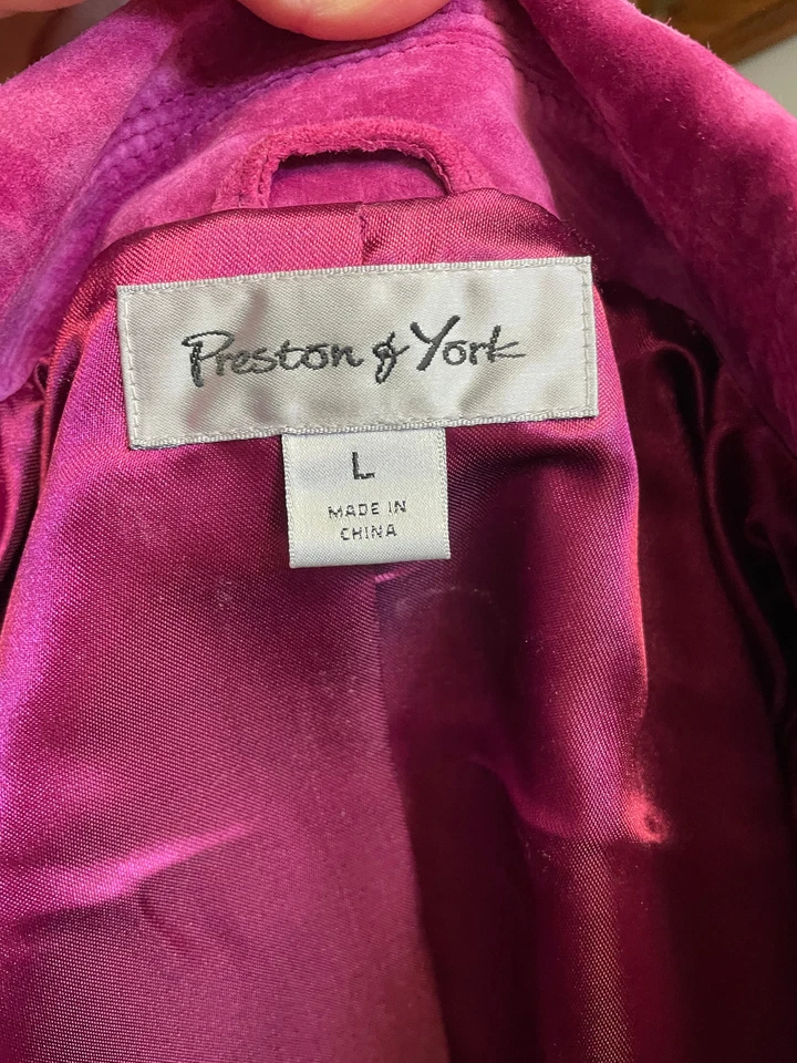 Blazer Preston & York de cuero nuevo con etiquetas (L) Foto 3 de 4