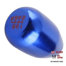 Gear Shift Knob, 6 Speed Manual Transmission Shifter Head, Universal Car Blue