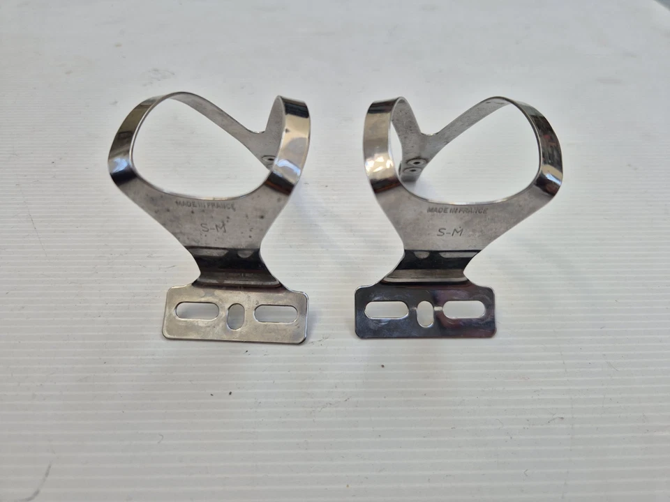 Small/ Medium Christophe Bike Pedal Toe Clips Chrome Made in France 2621838 - Image 2 of 3