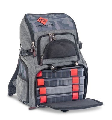 IRON CLAW Back Packer II inkl. 4 Boxen Angelrucksack Rucksack Raubfischrucksack