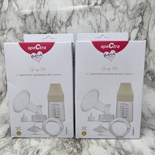 Lot of 2 Spectra Synergy Gold SG Premium Breast Pump Accessory Kit 24mm
