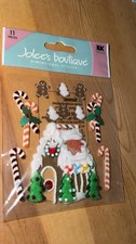 Jolee's Christmas Gingerbread House Cookies Candy Canes Scrapbooking Stickers
