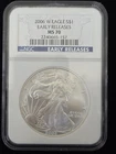 2006-W American Silver Eagle Early Releases MS70 NGC *1664