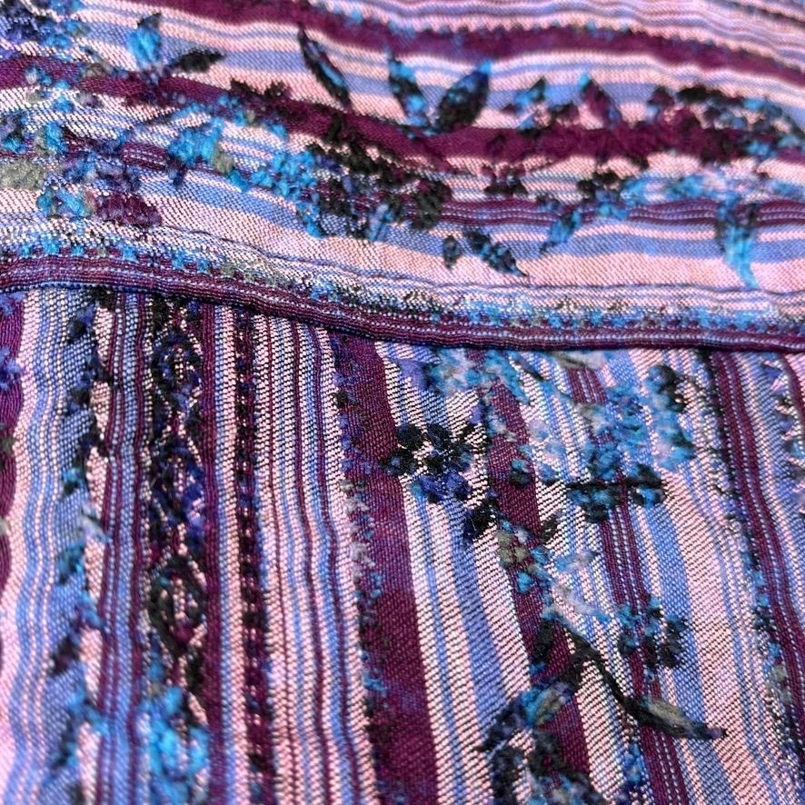 Reversible Embroidered Button Front Jacket Womens… - image 3