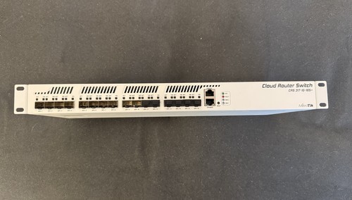 Mikrotik CRS317-1G-16S+RM Cloud Router Switch, 16x SFP+, 1x Gbit Lan, Rackmount