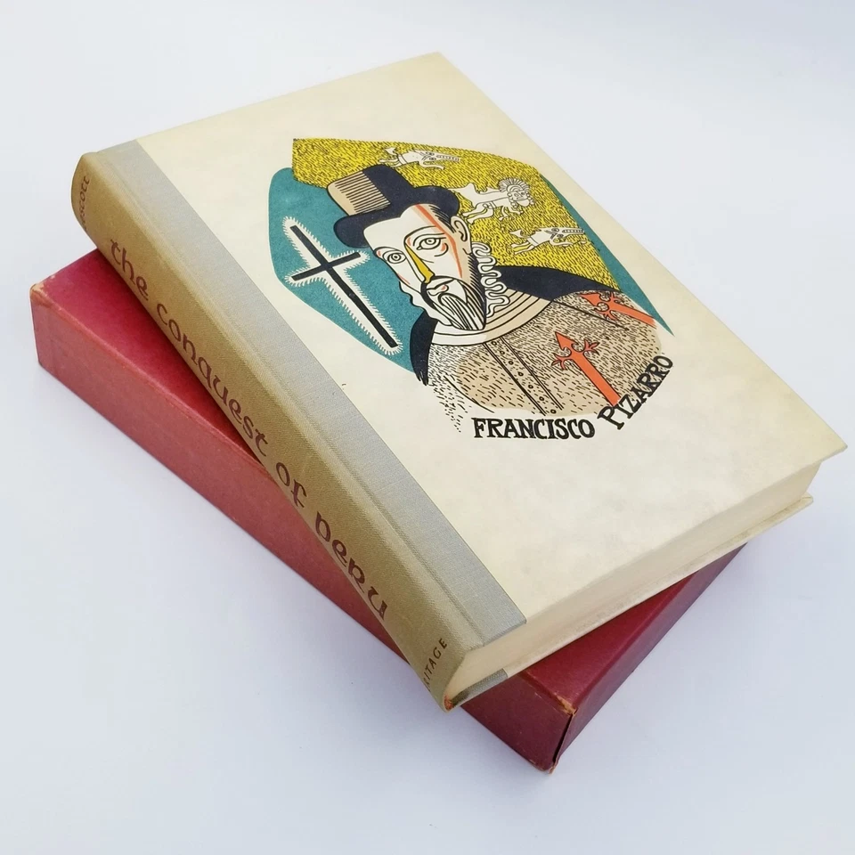 Conquest of Peru by William Prescott – 1957 Heritage Press – Slipcase/Newsletter - Image 3 of 4