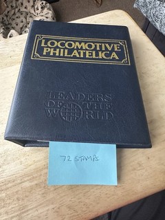 Philatelica Locomotive Stamp Collection Railway History Album