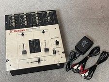 Vestax PMC-05 Pro II Professional DJ Battle Mixer 2 Channel w/ AC Adapter Tested